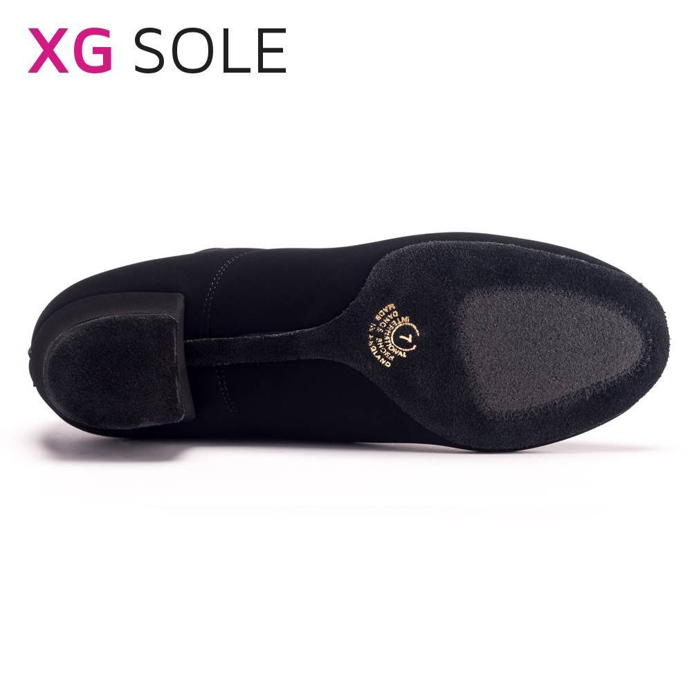 Rumba XG - Black Nubuck with XG Sole, Mens Latin Dance Shoes with extra grip (Pictured on the 1.5" Spanish Heel)